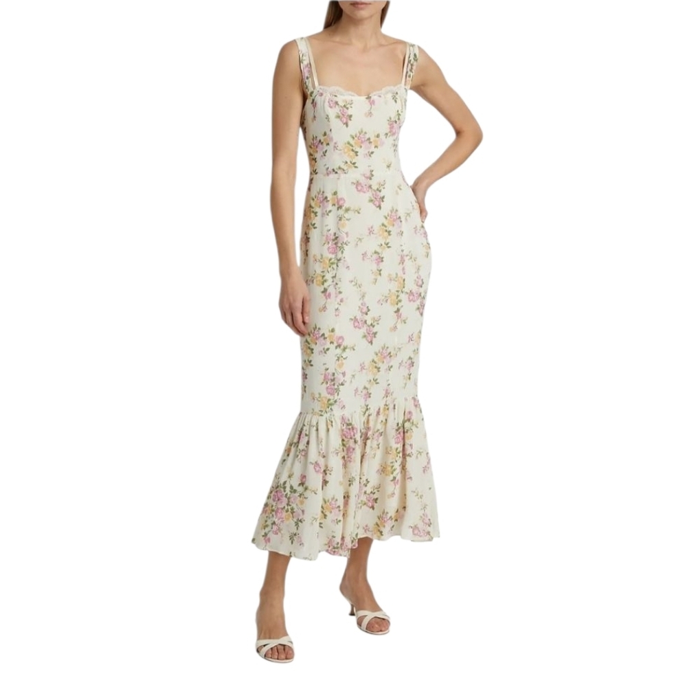REFORMATION IRISA DRESS IN POSY‎ 10 NEW